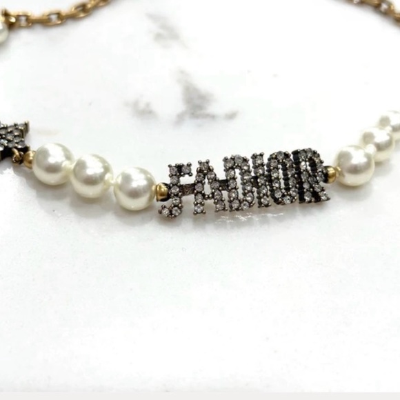 Dior Jewelry - J’adior Dior gold necklace with rhinestones and pearls